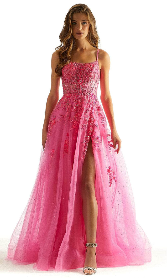 Mori Lee 49023 - Scoop Corset Prom Dress Prom Dresses 00 / Neon Pink