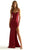 Mori Lee 49050 - V-Neck Sheath Prom Dress Prom Dresses 00 / Red