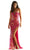 Mori Lee 49087 - Strapless 3D Floral Embellished Prom Dress Prom Dresses 00 / Hot Pink