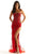 Mori Lee 49089 - Scoop Plunge Prom Dress Prom Dresses 00 / Red