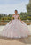 Mori Lee 60185 - Off Shoulder 3D Floral Appliqued Ballgown Ball Gowns