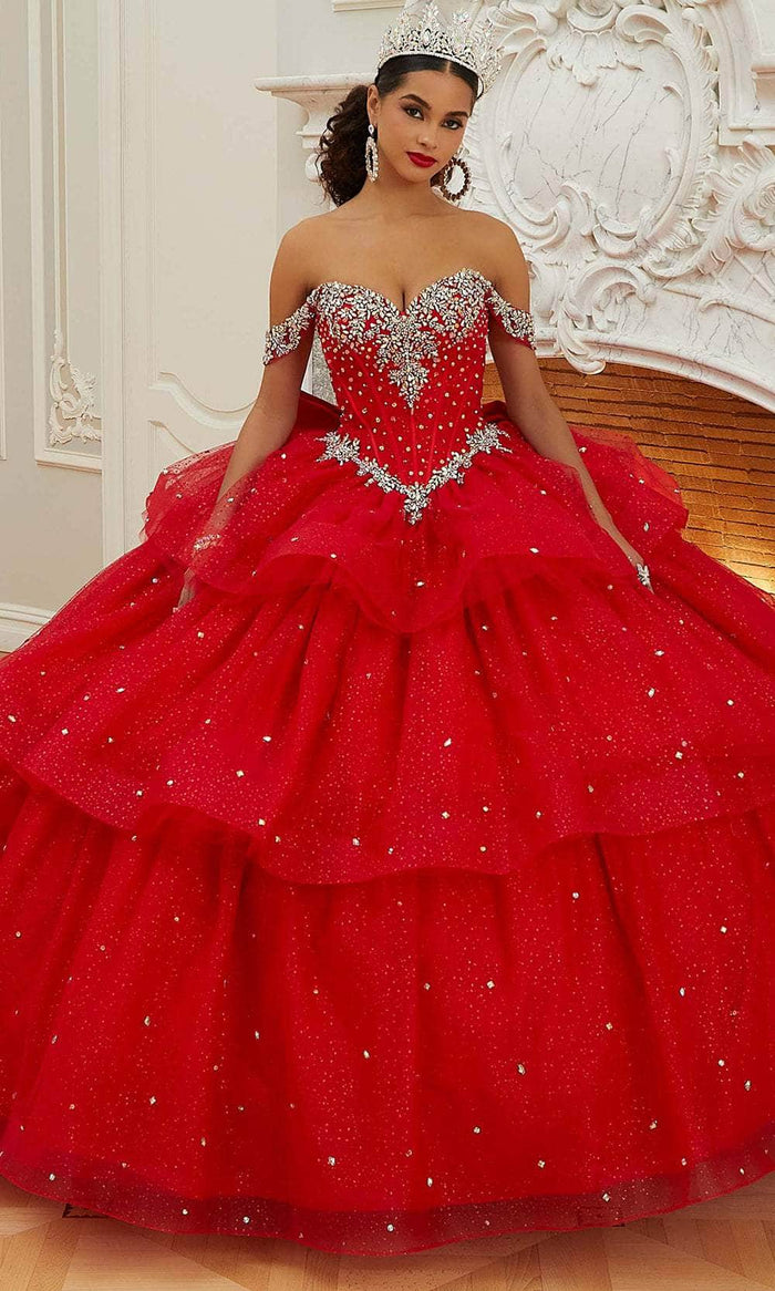 Mori Lee 60207 - Jewel Beaded Quinceanera Ballgown Quinceanera Dresses 00 / Red