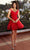 Mori Lee 9600 - Off-Shoulder Cocktail Dress with Embellishments Cocktail Dresses 4 / Scarlet