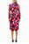 New Yorker's Apparel MD3F1420E - Floral Printed Long Sleeve Formal Dress Special Occasion Dress