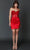 Nina Canacci 310 - Embroidered Strapless Cocktail Dress Special Occasion Dress 0 / Red