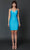 Nina Canacci 606 - Sleeveless Lace-Up Cocktail Dress Special Occasion Dress 0 / Turquoise