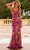 Nox Anabel A1587 - Sequin Floral Sheath Gown Special Occasion Dress