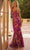 Nox Anabel A1587 - Sequin Floral Sheath Gown Special Occasion Dress