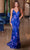 Nox Anabel A1587 - Sequin Floral Sheath Gown Special Occasion Dress