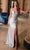 Nox Anabel A1588 - Ruched Deep V Satin Slit Gown Special Occasion Dress