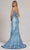 Nox Anabel C1197 - Illusion Glitter Prom Gown Pageant Dresses 00 / Blue