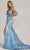 Nox Anabel C1197 - Illusion Glitter Prom Gown Pageant Dresses 00 / Blue