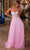 Nox Anabel C1617 - Strapless Lace Applique Chiffon Gown Special Occasion Dress