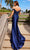 Nox Anabel C1647 - Off-Shoulder Satin Gown with Slit Special Occasion Dress