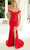 Nox Anabel C1647 - Off-Shoulder Satin Gown with Slit Special Occasion Dress