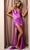 Nox Anabel E1047 - Satin Corset Evening Dress Evening Dresses 00 / Magenta