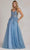 Nox Anabel E1125 - Sleeveless Corset Bodice Ballgown Prom Dresses 0 / Dusty Blue