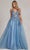 Nox Anabel E1125 - Sleeveless Corset Bodice Ballgown Prom Dresses 0 / Dusty Blue