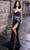 Nox Anabel E1280 - Allover Sequin One Shoulder Prom Dress Special Occasion Dress 4 / Navy Blue