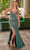 Nox Anabel E1531 - Sheer Beaded Deep V Slit Dress Special Occasion Dress