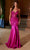 Nox Anabel E1532 - Beaded Corset Sheath Gown with Slit Special Occasion Dress