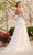 Nox Anabel E441 - Sweetheart Floral Lace Bridal Gown Wedding Dresses 6 / White&Champagne