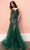 Nox Anabel F1467 - Bejeweled Trumpet Prom Dress Special Occasion Dress 4 / Emerald