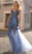 Nox Anabel F1467 - Bejeweled Trumpet Prom Dress Special Occasion Dress 4 / Lapis Blue