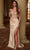 Nox Anabel F1571 - Off-Shoulder Beaded Fringe Trumpet Gown Special Occasion Dress