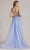 Nox Anabel G1149 - Lace-Up Back Embroidered Prom Gown Prom Dresses 8 / Periwinkle