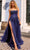 Nox Anabel G1405 - Scoop Lace Appliqued Prom Dress with Slit Special Occasion Dress