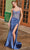 Nox Anabel G1660 - Sheer Bodice Satin Gown with High Slit Special Occasion Dress