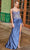 Nox Anabel G1660 - Sheer Bodice Satin Gown with High Slit Special Occasion Dress