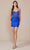 Nox Anabel G818 - Embellished Sleeveless Cocktail Dress Homecoming Dresses 0 / Royal Blue