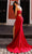 Nox Anabel H1272 - Cutout Back Fringed Slit Prom Dress Special Occasion Dress