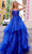 Nox Anabel H1351 - Tiered Ruffle Prom Dress Special Occasion Dress 0 / Royal Blue