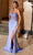 Nox Anabel H1670 - Satin Gown with Corset Bodice and Slit Special Occasion Dress