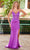 Nox Anabel H1672 - Embroidered Satin Gown with Corset Fit Special Occasion Dress