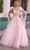 Nox Anabel H1680 - Puff Sleeve Glitter Ballgown Special Occasion Dress