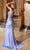 Nox Anabel H1683 - V-Neck Floral Applique Gown with High Slit Special Occasion Dress