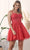 Nox Anabel H784 - Sweetheart Tulle A-Line Cocktail Dress Cocktail Dresses