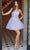 Nox Anabel H846 - V-Neck A-Line Cocktail Dress Cocktail Dresses