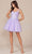 Nox Anabel H846 - V-Neck A-Line Cocktail Dress Cocktail Dresses