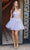 Nox Anabel H846 - V-Neck A-Line Cocktail Dress Cocktail Dresses