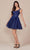 Nox Anabel H846 - V-Neck A-Line Cocktail Dress Cocktail Dresses