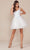 Nox Anabel H846 - V-Neck A-Line Cocktail Dress Cocktail Dresses