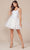 Nox Anabel H846 - V-Neck A-Line Cocktail Dress Cocktail Dresses