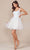 Nox Anabel H846 - V-Neck A-Line Cocktail Dress Cocktail Dresses