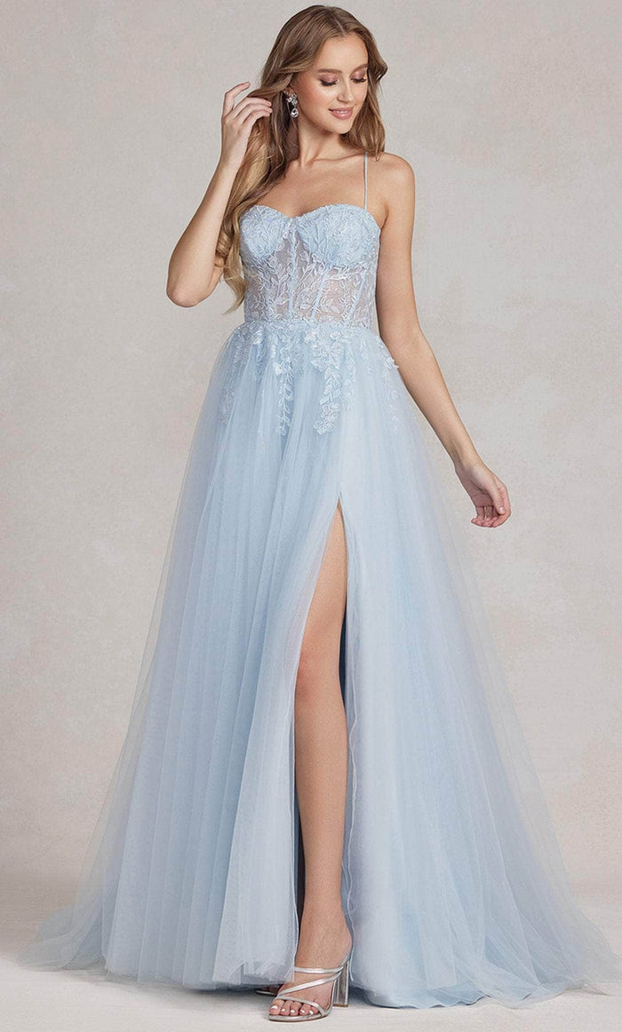 Nox Anabel J1089 - Sweetheart Corset Ballgown Ball Gowns 00 / Ice Blue