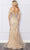 Nox Anabel L1255 - Feathered Off Shoulder Prom Dress Special Occasion Dress